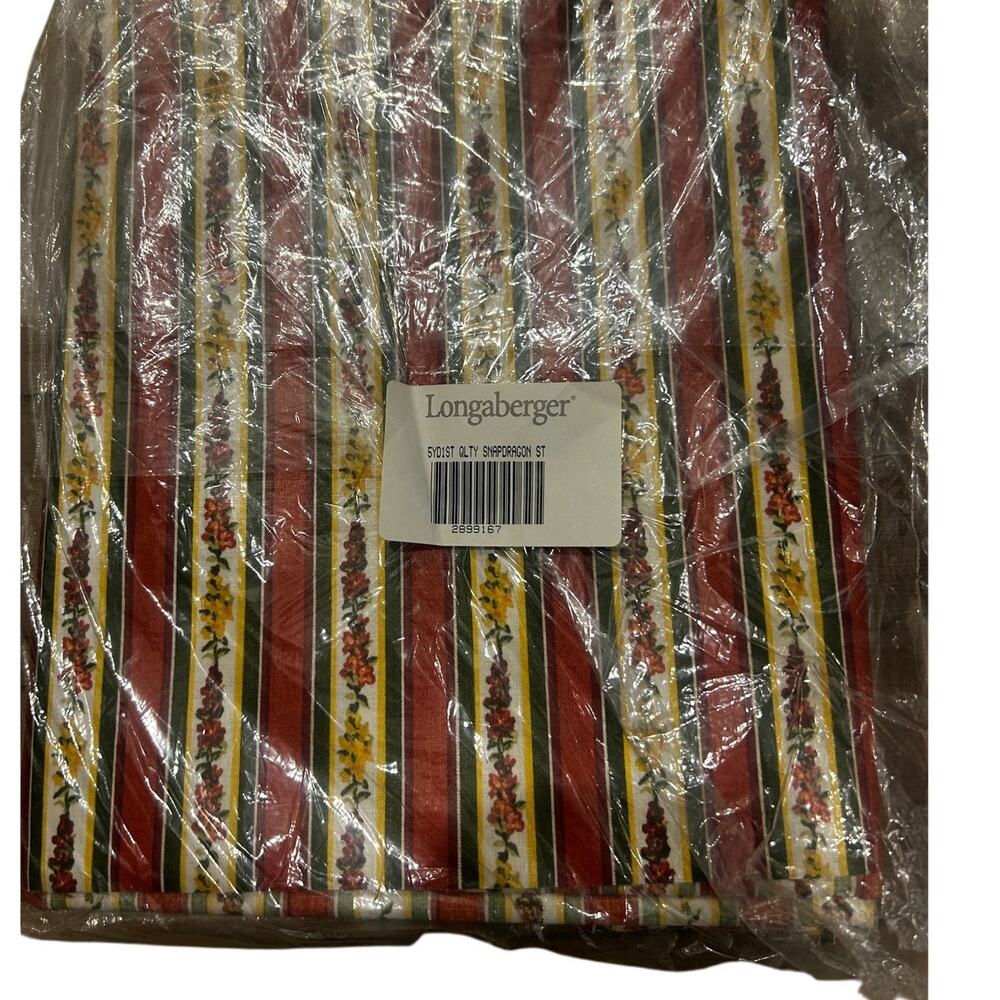 LONGABERGER Basket 5 yards bulk fabric SNAPDRADON‎ MAY SERIES floral NEW